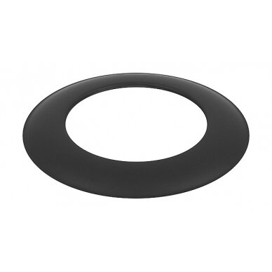 Dekoratyvinis žiedas juodas 160-CZ (ML)