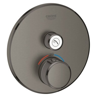 Virštinkinė dušo maišytuvo dalis Grohtherm Smartcontrol, 1 padėtis, grafito spalva